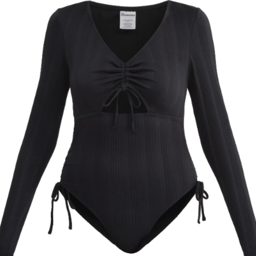Black Long Sleeve Swimsuit